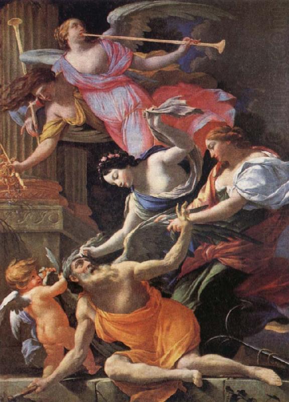 Simon  Vouet Saturn,conquered byu Amor,Venus and Hope china oil painting image